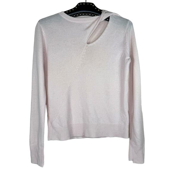 A.L.C. Pink Twist Cut Out Wool Cashmere Sweater XS - Picture 1 of 9